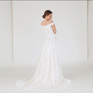 Boho chic, exposed boning, beading and sequin for sparkle ... 🤩 #LillianWest ⠀⠀⠀⠀⠀⠀⠀⠀⠀ _ Featured: #Style_66145 Colors Available: Sand/Ivory/Nude • Ivory/Ivory/Nude | Lillian West