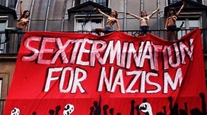 Topless Femen crash far-right rally in Paris