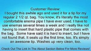 Retention Enema Nozzle | Medical-Grade Silicone Enema Tip | Very Comfortable | 5 inch x 8 to 15 mm d