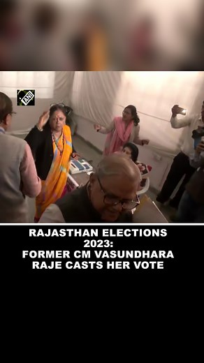 2.5K views · 76 reactions | Rajasthan Elections 2023: Former CM Vasundhara Raje casts her vote #rajasthanelection2023 #vasundhararaje #voting | Asian News International (ANI) | Facebook