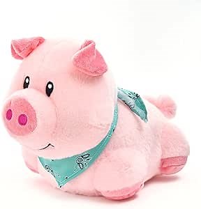 Cuddle Barn - Winston McWaddles | Animated Barnyard Farm Pig Stuffed Animal Plush Toy Waddles Around Playing Oinking Noises, 9"