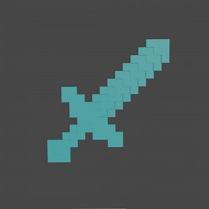 Life Sized 3D Printable Minecraft Sword STL - Etsy