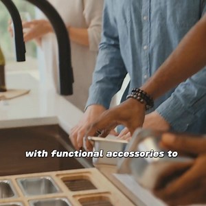 🌟 An integrated ledge turns these sinks into highly functional kitchen workstations, allowing you to prep, serve, and clean up right over the sink. 👇SHOP NOW👇 | Kraus USA