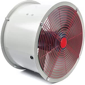 110V Explosion Proof Fan, Explosion-proof Spray Booth Paint Fumes Exhaust Blower, Flameproof Exhaust Axial Flow Fan Large Air Volume Utility Blower for Factories Warehouse Kitchen Workshop