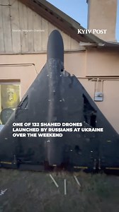 2.7K views · 99 reactions | This is what one of the 132 Iranian Shahed drones looks like that Russians launched at Ukrainian cities over the weekend. | Kyiv Post | Facebook