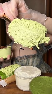 81K views · 2.5K reactions | Sweet Matcha Whipped Cream Moist Foam Cake | Sun-mi Asmr | Sun-mi Asmr | Facebook