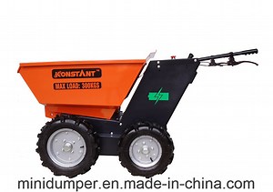 [Hot Item] Elektrische Power Barrow, Accu Power Barrow Mini Dumper, Gemotoriseerde Kruiwagen