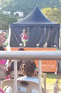 #VICarnivalPrincess Contestant #1 D’Naeja Todman during her introduction speech! #speech #VIPageantry #roadtothecrown #teamVI | Virgin Islands Pageantry