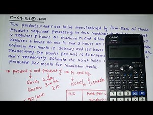 Lecture 02 | Linear programming problem | production planning and control