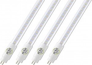 Active Grow T5 High Output 4FT LED Grow Light Tubes for Vertical Racks & Indoor Gardens - 24 Watts (54W Rep.) - Bright White HO Spectrum - Direct Replacement - 4-Pack