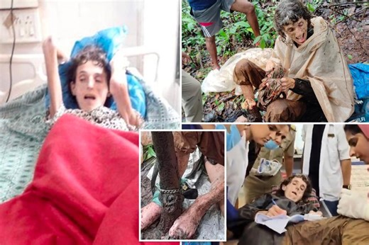 American woman found chained to tree in India admits she did it herself