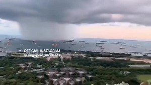 Magnificent view before the storm | Singapore Incidents