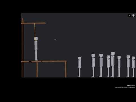 hanging a man for his sins in people playground