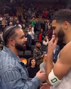 11 reactions | Drake and Tatum connect after the Celtics hang on for a win in Toronto. | Hot Radio Maine | Facebook