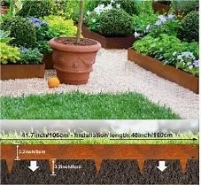 [Hot Item] Corten Steel Garden Metal Landscape Edging with Top Bending Protection Pre-Rusted