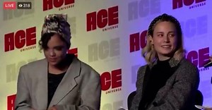 3.8K views · 97 reactions | “How do I top lesbians?” Tattoo this video of Brie Larson and Tessa Thompson at #acecomiccon into my brain forever. | Them | Facebook
