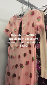 Strawberry Dress Thrift Find: $8.99 Relic from 2020