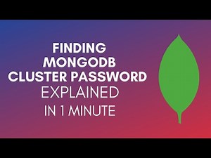 How To Find MongoDB Cluster Password (2025)