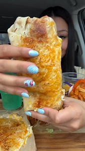641K views · 28K reactions | GIANT TACO BELL GRILLED CHEESE BURRITO!  @tacobell EATING SHOW! #asmr #mukbang #eatingshow #tacobell #burrito #grilledcheeseburrito #crunchy #asmreating | Theangelfoodie | Facebook