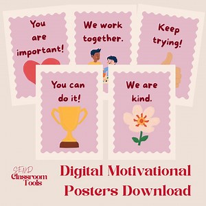 Motivational Classroom Posters | SEND & EYFS Positive Affirmation Printables | Inclusive Classroom Wall Art - Etsy