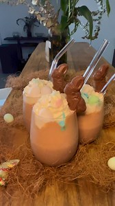 Turn a regular chocolate milkshake into an easter milkshake🐰🍫 Sipping into the Easter spirit with our signature chocolate shake, now with a festive twist! 🍫🐣 Served in our brand's elegant clear plastic goblets, it's not just a drink; it's a celebration in every sip. Get ready to elevate your Easter with a touch of class. #chocolatemilkshake #chocomilkshake #easterdecor #eastertime #eastertreats #easterbrunch #easterchocolate #happyeaster | Smarty Had A Party