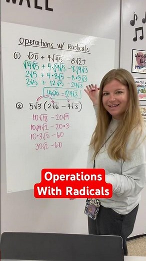 Operations with radicals! #math #algebra #iteachalgebra #mathematics