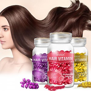 [Hot Item] Hair Vitamins Repair Growth Oil Moisturizing Treatment Capsule Hair Serum Oil Capsules