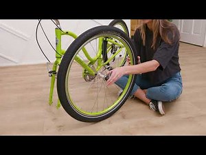 Install the Front Wheel: Rim/quick release skewer