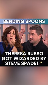 4.7K views · 19 reactions | "I've got hot breath!" Magician Steve Spade was seen melting spoons with Maria Canals-Barrera aka Theresa Russo of Wizards of Waverly Place #SixVMTV | The Six O'Clock Show | Facebook