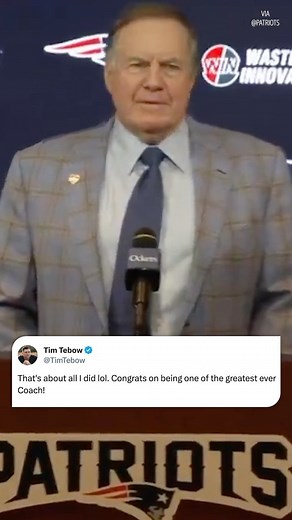 2.2K views · 176 reactions | Tim Tebow showing love for Bill Belichick  (via @patriots) | Yahoo Sports | Facebook