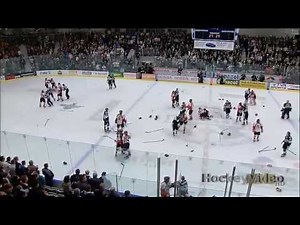 Bench Clearing Hockey Fight/Brawl (HD)