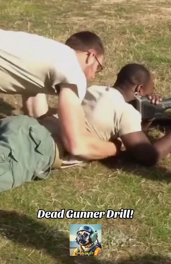 US Marines Dead Gunner Drill