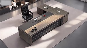 L-Shape Office Executive Desk, Wood Computer Desk with Drawers and Storage, Home Office Desks, Wood Executive Desks L Shape, Office Furniture (Left, 63" L x 63" W x 30" H)