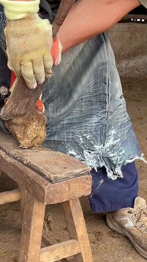 24K views · 248 reactions | Fascinating donkey hoof trimming videoASMR | Donkey hoof cutting sound | Hoof Care | Facebook