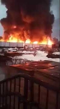 Large fire burning out of control in Chester County