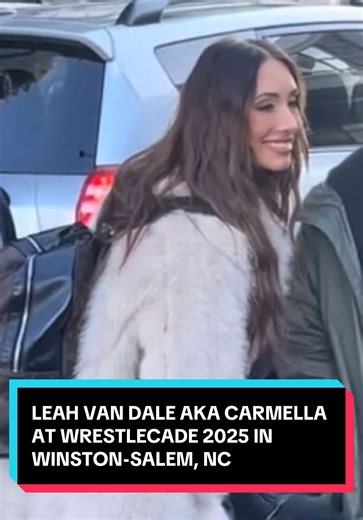 Leah Van Dale, AKA WWE Superstar Carmella, at Wrestlecade 2025 in Winston-Salem, North Carolina #Carmella #MellaIsMoney #WWE #Wrestling #WrestlingTikTok