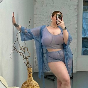 Christmas Lingerie! Shiny Blue See Through Negligee | Plus Size Babydoll - Custom Made Lingerie for Women - Etsy