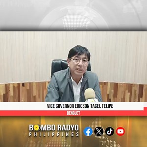 BUYAEN| Nangipaay ni Benguet Vice Governor Ericson "Tagel" Felipe iti update maipapan iti Pilando Road a paset ti Bakun ken Buguias. 📸Bombo Jerwin Aquino | Bombo Radyo Baguio