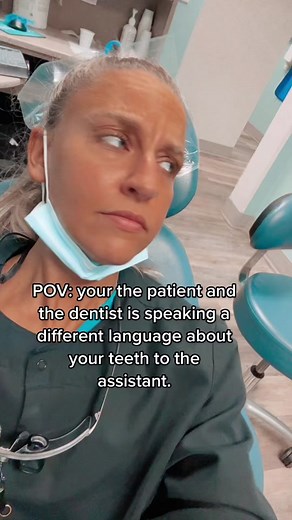 Lmao how i assume “chart #3 distal occlusal lingua composite” sounds to patirnts #dental #dentalhygienist #dentalhygiene #dentalhumor #dentalhygienistlife #dentalvibes #dentaloffice #dentist #rdh