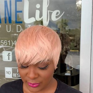 Hair colored by me. Provided by Divatress #customcolor #divatress #shortcutkilla #thecutlife | I am Damasterstylist