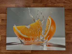 Orange Glass Worktop Saver With Free Delivery! - Etsy UK