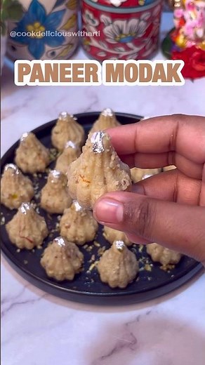 मोदक रेसिपी | Paneer Modak recipe | Ganesh Chaturthi special #modak #modakrecipe #ganeshchaturthi