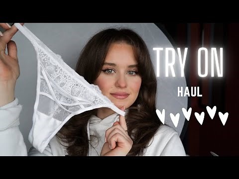 Try On Haul 08 | Tiny See Through Lingerie G string Transparent Thong Panty Haul #004