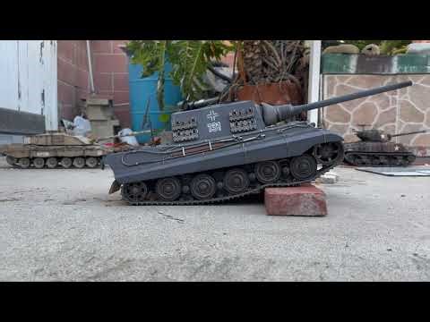 TORRO 1/16 RC GERMAN JAGDTIGER TANK - OBSTACLE TEST RUN