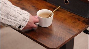 Electric Standing Desk with Double Drawer - 40 x 24 inch Adjustable Height Sit to Stand Up Desk with Storage Shelf, Rising Home Office Computer Table with Splice Board, 2 Hook and Wire Hole for Work