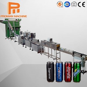 [Hot Item] 2000 Cans Per Hour Aluminum Cans Pet Canning CSD Soda Water Filling Plant Production Line