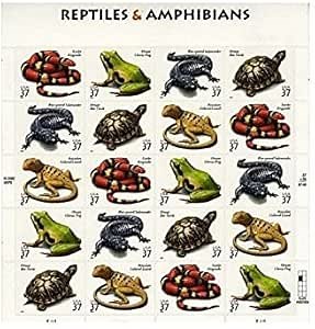 Reptiles & Amphibians 20 x 37 Cent U.S. Postage Stamps