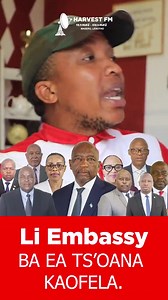 2.9K views · 44 reactions | Utloa Mookameli oa bacha ba DC #Lesotho #politics #currentaffairs | Harvest FM 98.9/106.4Mhz 0fficial | Facebook