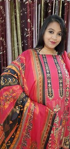 1.2K views · 119 reactions | Malhar digital print cotton-Jaycard katan dupatta #Hot_Pink | Arshia's World by Mehzabin | Facebook