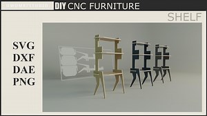 Robot CNC Shelf DXF File: Multifunctional Plywood Rack (digital Download) - Etsy Australia